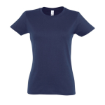 Camiseta para mujer de 100% algodón 190 g/m2 SOL'S Imperial color azul marino