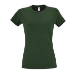 Camiseta para mujer de 100% algodón 190 g/m2 SOL'S Imperial color verde oscuro vista bodegón