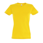 Camiseta para mujer de 100% algodón 190 g/m2 SOL'S Imperial color amarillo oscuro