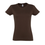 Camiseta de mujer con identidad visual 100% algodón 190 g/m2 SOL'S Imperial color marrón oscuro novena vista
