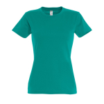 Camiseta de mujer con identidad visual 100% algodón 190 g/m2 SOL'S Imperial color verde esmeralda