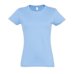 Camiseta para mujer de 100% algodón 190 g/m2 SOL'S Imperial color azul pastel