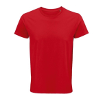 Camisetas de algodón orgánico 150 g/m2 SOL'S Crusader color rojo quinta vista