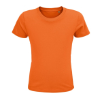 Camiseta propaganda para niños de algodón 150 g/m2 SOL'S Crusader color naranja