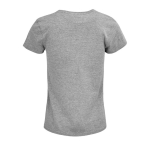 Camisetas para mujer de algodón 100% orgánico 150 g/m2 SOL'S Crusader color gris jaspeado vista trasera