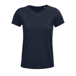 Camisetas para mujer de algodón 100% orgánico 150 g/m2 SOL'S Crusader color azul marino