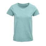 Camisetas para mujer de algodón 100% orgánico 150 g/m2 SOL'S Crusader color azul pastel