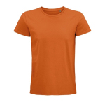 Camiseta unisex ajustada de algodón orgánico 175 g/m2 SOL'S Pioneer color naranja