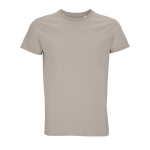 Camiseta unisex ajustada de algodón orgánico 175 g/m2 SOL'S Pioneer color beige