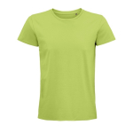 Camiseta unisex ajustada de algodón orgánico 175 g/m2 SOL'S Pioneer color verde claro octava vista