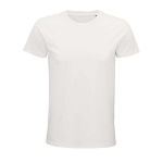 Camiseta unisex ajustada de algodón orgánico 175 g/m2 SOL'S Pioneer color blanco roto