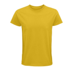 Camiseta unisex ajustada de algodón orgánico 175 g/m2 SOL'S Pioneer color dorado