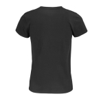 Camiseta publicitaria mujer de algodón orgánico 175 g/m2 SOL'S Pioneer color negro vista trasera