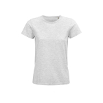 Camiseta publicitaria mujer de algodón orgánico 175 g/m2 SOL'S Pioneer color blanco roto
