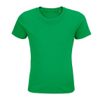 Camiseta publicitaria para niños de algodón orgánico 175 g/m2 SOL'S Pioneer color verde octava vista