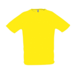 Camisetas transpirables personalizadas poliéster 140 g/m2 SOL'S Sporty color amarillo sexta vista