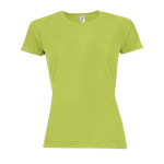 Camisetas de deporte para mujer de poliéster 140 g/m2 SOL'S Sporty color verde claro octava vista