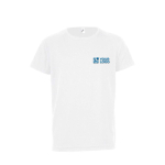 Camiseta para niño deportiva de poliéster 140 g/m2 SOL'S Sporty color blanco vista de impresión