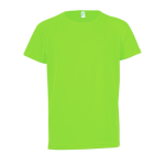 Camiseta para niño deportiva de poliéster 140 g/m2 SOL'S Sporty color verde fluorescente octava vista