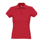Polo para mujer de corte ajustado 100% algodón 170 g/m2 SOL'S Passion color rojo quinta vista