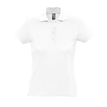Polo para mujer de corte ajustado 100% algodón 170 g/m2 SOL'S Passion color blanco novena vista