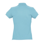 Polo para mujer de corte ajustado 100% algodón 170 g/m2 SOL'S Passion color azul claro vista trasera
