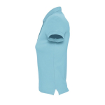 Polo para mujer de corte ajustado 100% algodón 170 g/m2 SOL'S Passion color azul claro vista lateral
