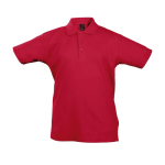 Polos serigrafiados infantiles 100% algodón 170 g/m2 SOL'S Summer II color rojo quinta vista