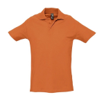 Polo personalizado de calidad algodón 210 g/m2 SOL'S Spring color naranja