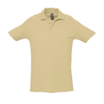 Polo personalizado de calidad algodón 210 g/m2 SOL'S Spring color beige segunda vista