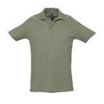 Polo personalizado de calidad algodón 210 g/m2 SOL'S Spring color caqui novena vista