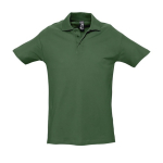 Polo personalizado de calidad algodón 210 g/m2 SOL'S Spring color verde oscuro octava vista
