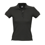 Polo para mujer de alta calidad de 100% algodón 210 g/m2 SOL'S People color negro