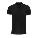 Polo personalizado de algodón 100% orgánico 170 g/m2 SOL'S Planet color negro
