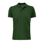 Polo personalizado de algodón 100% orgánico 170 g/m2 SOL'S Planet color verde oscuro