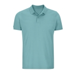 Polo personalizado de algodón 100% orgánico 170 g/m2 SOL'S Planet color azul claro