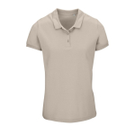 Polo serigrafiado para mujer de algodón 170 g/m2 SOL'S Planet color beige
