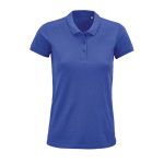 Polo serigrafiado para mujer de algodón 170 g/m2 SOL'S Planet color azul real tercera vista