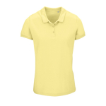 Polo serigrafiado para mujer de algodón 170 g/m2 SOL'S Planet color amarillo claro