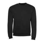 Sudadera de poliéster y algodón de tacto suave 260 g/m2 SOL'S Spider color negro