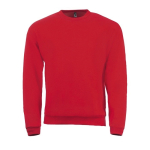 Sudadera de poliéster y algodón de tacto suave 260 g/m2 SOL'S Spider color rojo quinta vista