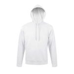 Sudadera de algodón y poliéster con capucha 280 g/m2 SOL'S Snake color blanco novena vista