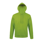 Sudadera de algodón y poliéster con capucha 280 g/m2 SOL'S Snake color verde lima