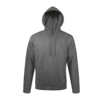 Sudadera de algodón y poliéster con capucha 280 g/m2 SOL'S Snake color gris jaspeado sexta vista