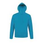 Sudadera de algodón y poliéster con capucha 280 g/m2 SOL'S Snake color azul cian