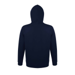 Sudadera de algodón y poliéster con capucha 280 g/m2 SOL'S Snake color azul oscuro vista trasera