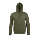Sudadera de algodón y poliéster con capucha 280 g/m2 SOL'S Snake color verde militar