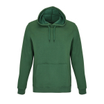 Sudadera de algodón y poliéster con capucha 280 g/m2 SOL'S Snake color verde oscuro