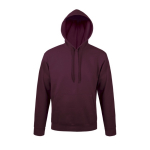 Sudadera de algodón y poliéster con capucha 280 g/m2 SOL'S Snake color granate octava vista