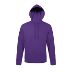 Sudadera de algodón y poliéster con capucha 280 g/m2 SOL'S Snake color morado segunda vista